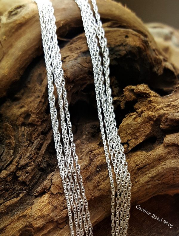 Double Rope 1.4mm Necklace Chains Sterling Silver  -  16", 18", 20", Chains, Bulk Discounts