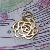 Art Deco Rose Charm Tiny -  C980, Choose Your Favorite Style