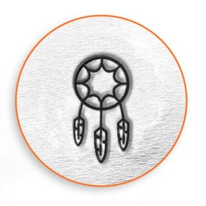 Dream Catcher Design Stamp - 6mm, Native American, Stamping Supplies, Southwest