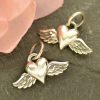 Mini Heart Charm with Wings - C1783, Wing & Heart Collection