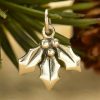 Holly Berry Charm -  C1813, Sterling Silver, Mistletoe Charm, Woodlands Collection