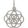Seed of Life Charm - C409, Sterling Silver, Fruit of Life, Geometric Shapes, Flower of Life