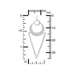 Geometric Pendant Sterling Silver  - C3123, Necklace Pendant