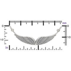 Double Angel Wing Link Pendant - C1776, Necklace Link
