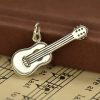 Sterling Silver Realistic Guitar Charm - C1611, Musical Charms