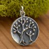 Sterling Silver Tree of Life Charm - Mama and Baby Trees - C1843