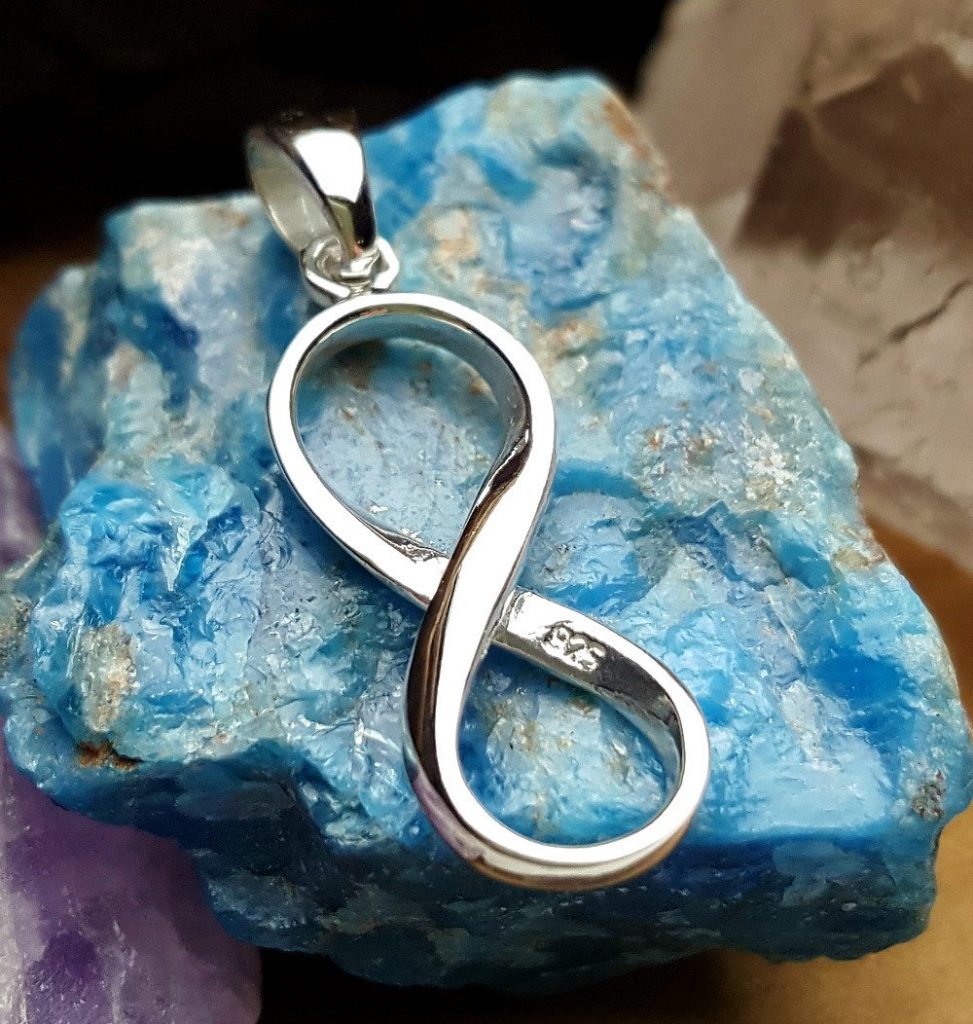 Sterling Silver Infinity Pendant - Figure Eight Charms, Love, Eternity