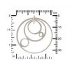 Sterling Silver Circle Orbit Pendant - C2677, Connector Links, Earring Components, Bracelet Designs
