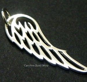 Angel Wing Charm - Small - C696, Guardian Angel, Aviary, Bird Wing, Feather, Choose Your Favorite Style