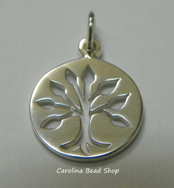 Sterling Silver Tree of Life Charm - Family, Ancestry, Children, Love, Bond, God's Love
