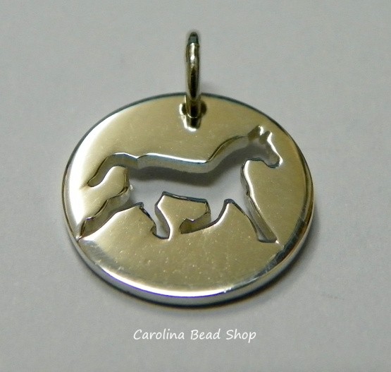 Sterling Silver Horse Charm - C800, Pet Charms, Western, Animals