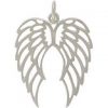 Openwork Sterling Silver Double Angel Wing Charm - Soar, Courage, Love, Compassion