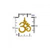 24K Gold Plated Sterling Silver Ohm Charm - CG910,  Yoga, Zen, Spiritual Charms