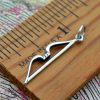 Sterling Silver Bow and Arrow Charms - Love, Cupid, Archery