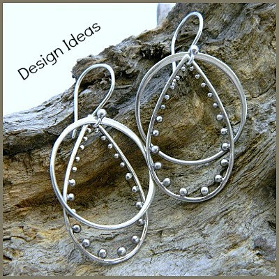 Circle Links - C2545, Extra Large Sterling Silver Circle Hammered Link