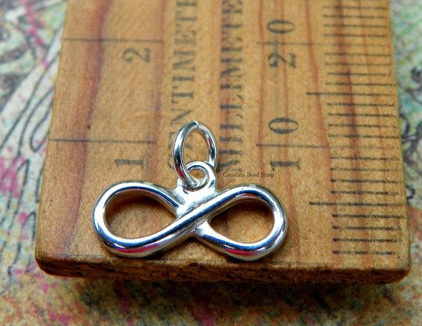 Polished Sterling Silver Infinity Charm