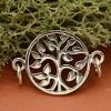 Tree of Life Sterling Silver Link - C1265, Bracelet Findings, Necklaces, Family Tree, Bridal Gifts