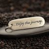 Enjoy the journey Quote Charm - Word Charms, Stamping, Tags, Travel, Graduation, C2607