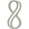 Tiny Double Wire Infinity Link - C2896, Select Your Favorite Style, Figure 8 Charms, Links, Sideways Charms