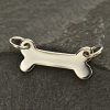 Sterling Silver Dog Bone Stamping Link - C1359, SALE, Pets, Mans Best Friend