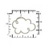Cloud Pendants -  C881, Choose From Sterling Silver, Gold Plated Or Natural Bronze  - Celestial Charms, Joyful Spirit, Cheerfulness