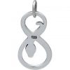 Infinity Snake Charm Sterling Silver - C1220, Links, Connectors, Figure 8 Charms