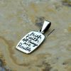 With Faith All Things Are Possible Pendant - Stamped Charm, Pendant, Words