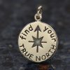 Find Your True North Charm -  C1458, SALE, Protection, Nautical, Luck, Charts, Maps, Guidance
