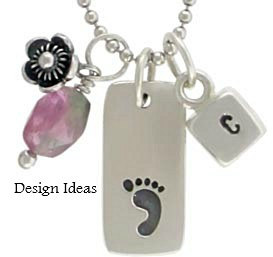 Sterling Silver Cube Charm - Stamping Charm, Cube, Blank Charm