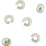 Crimp Covers Sterling Silver 4mm  - C50, 10, 50, 100 PK  Findings, Jewelry Supplies