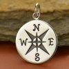Compass Pendants -  C1491, Choose From Sterling Silver & Natural Bronze, Navy, Nautical, Wind, Charts, Maps