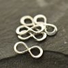 Teeny Tiny Sterling Silver Infinity Link - Figure Eight Charm, Connector Charm, C2971
