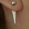 Post Triangle Dangle Earrings - Sterling Silver