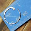 Curled Hoop Earring Finding - C4055, Sterling Silver - Findings, Hoop Style, Wholesale Listing Price