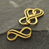 Tiny Double Wire Infinity Link - C2896, Select Your Favorite Style, Figure 8 Charms, Links, Sideways Charms