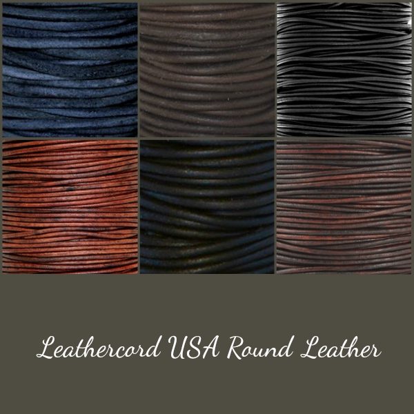 Round Leather Cord - 1.5mm & 2mm