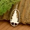 sterling silver tree charm