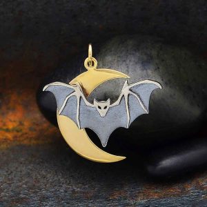 Hollow Crescent Moon Charm Keyring, Space Keychain – Purple Wyvern Jewels